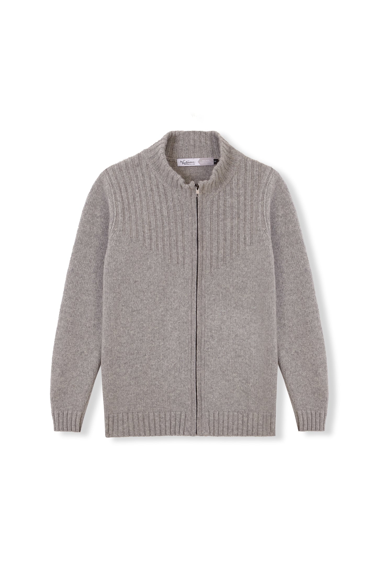 CHAQUETA CREMALLERA GRIS