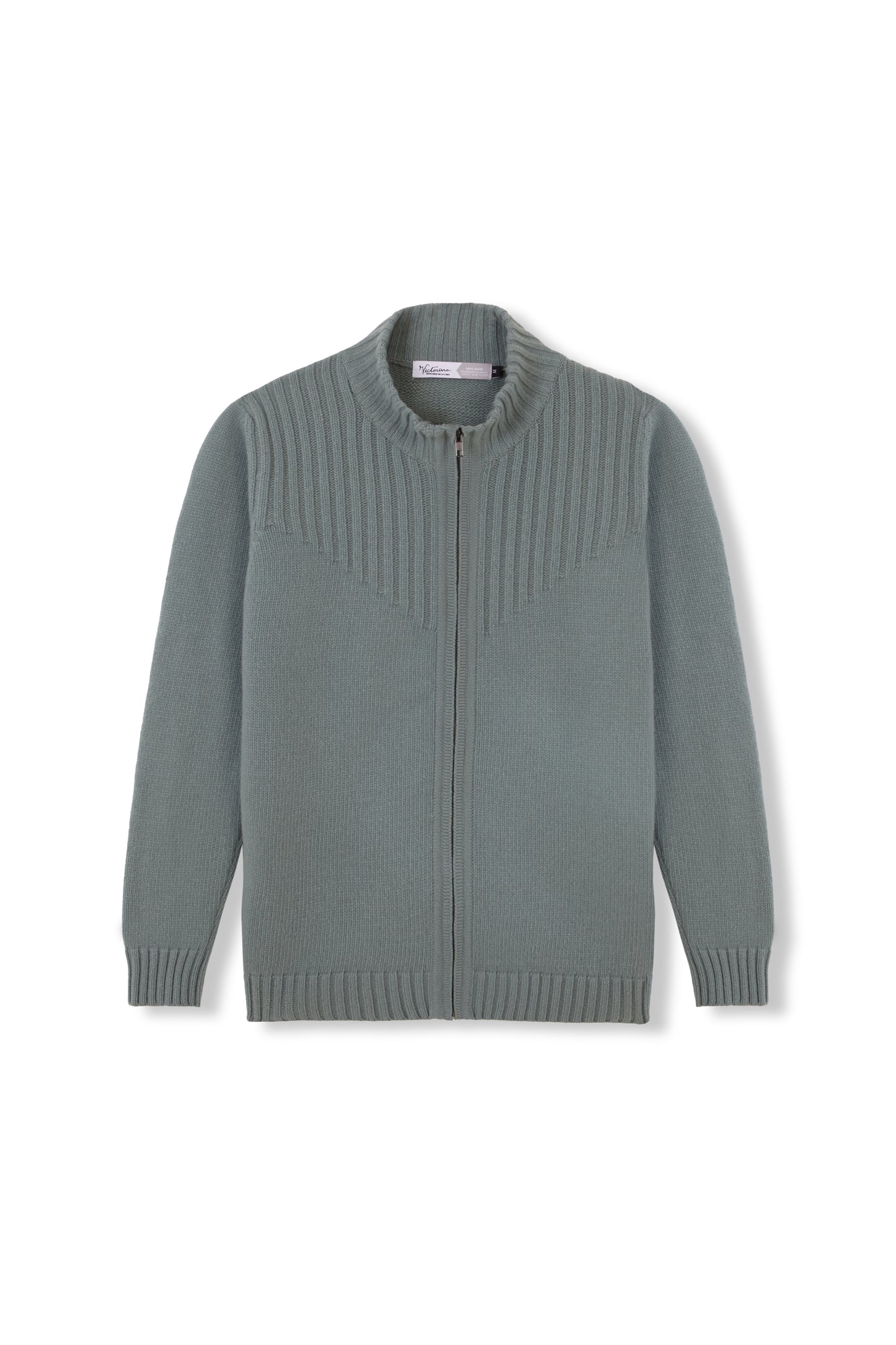 KHAKI REISSVERSCHLUSSJACKE