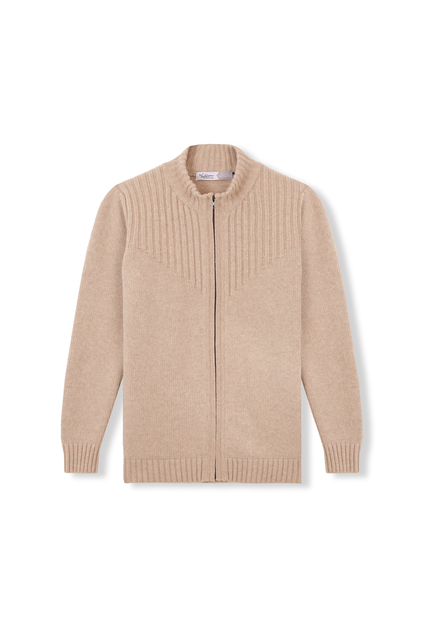 CHAQUETA CREMALLERA BEIGE