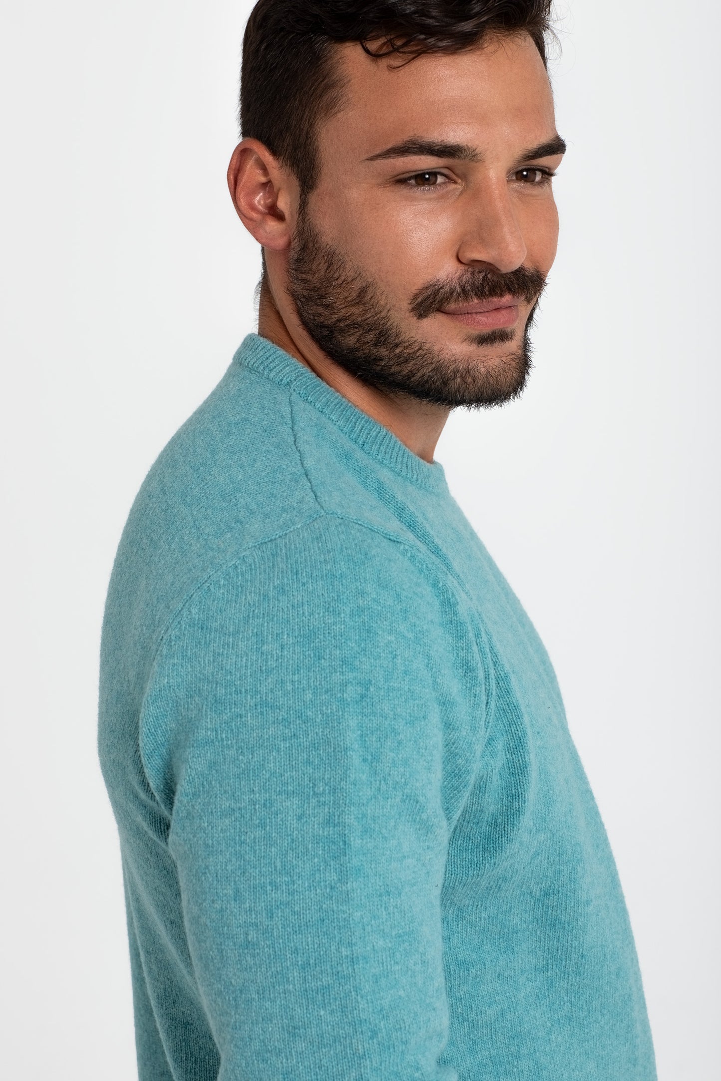 PLAIN JERSEY 100% MERINO WOOL AQUAMARINE