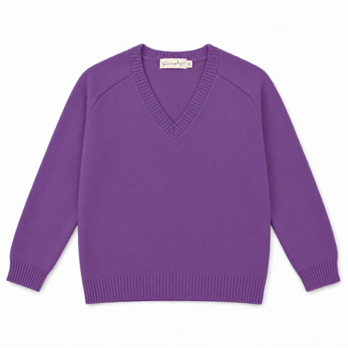 Jersey Cuello Pico Morado