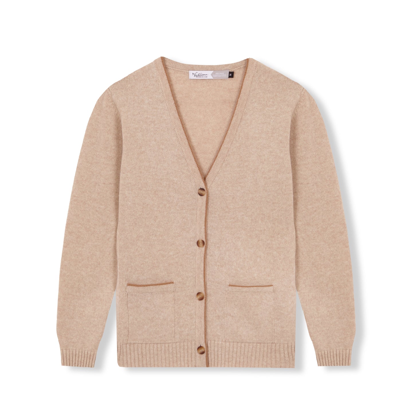 BEIGE PERLENBAND 100% WOLLE