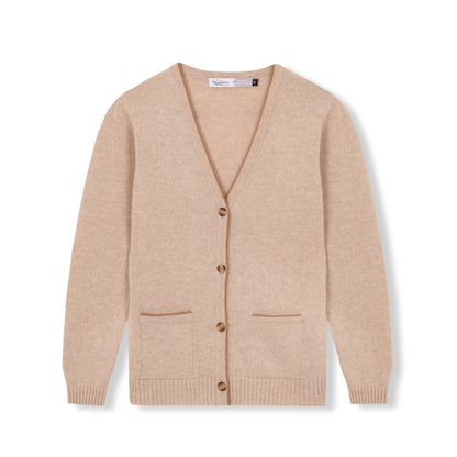 BEIGE PERLENBAND 100% WOLLE