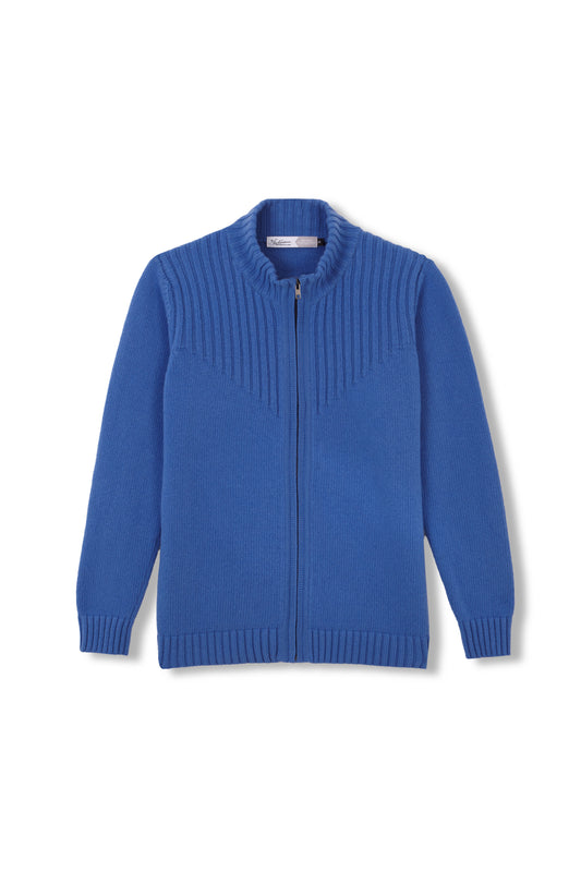 CHAQUETA CREMALLERA AZUL