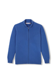 BLAUE REISSVERSCHLUSSJACKE