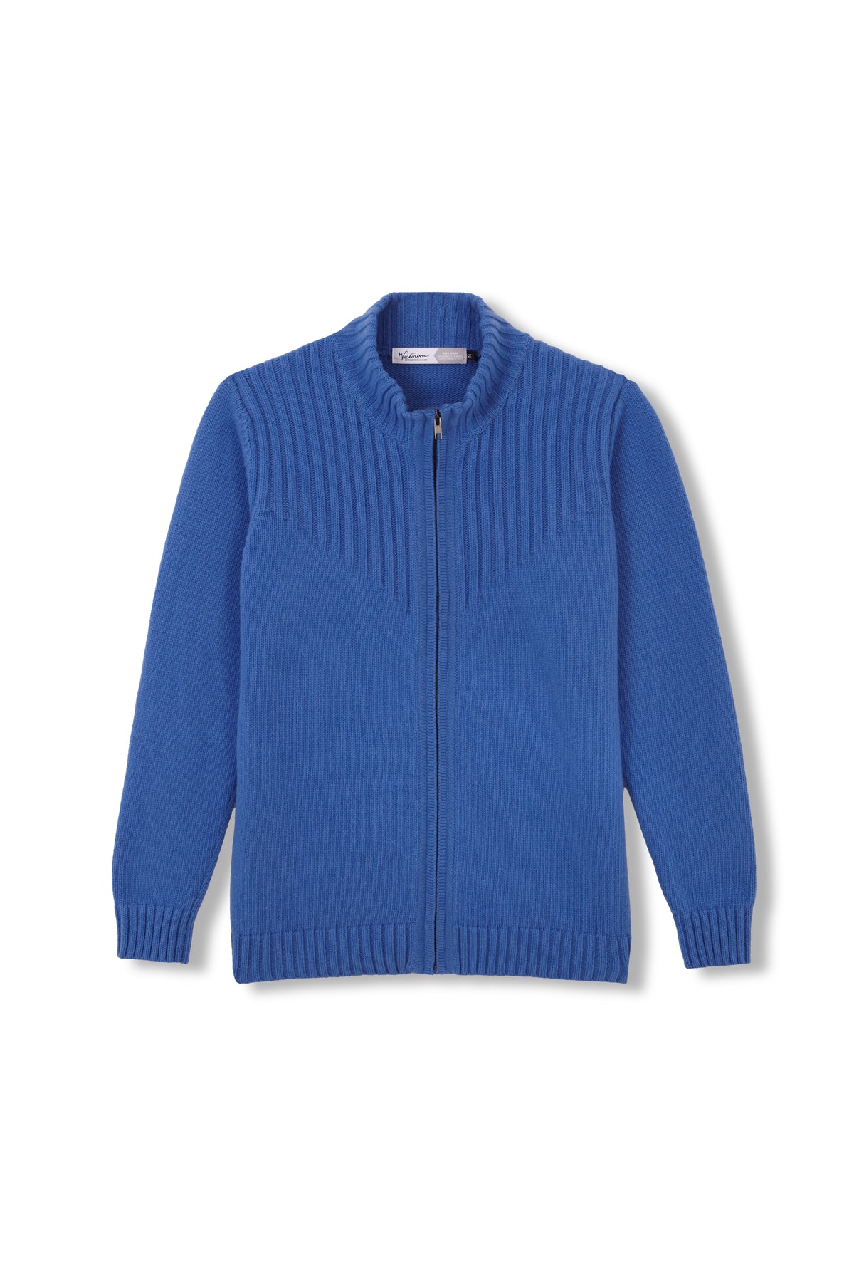 BLAUE REISSVERSCHLUSSJACKE