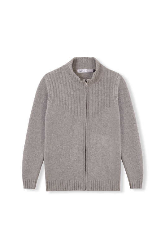 CHAQUETA CREMALLERA GRIS