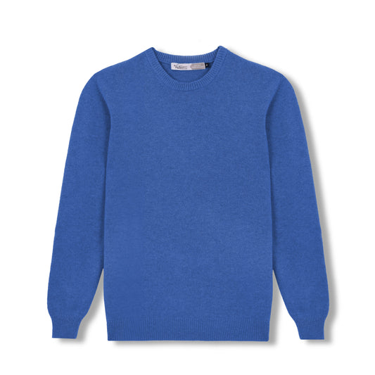 JERSEY LISO 100% LANA MERINO AZUL