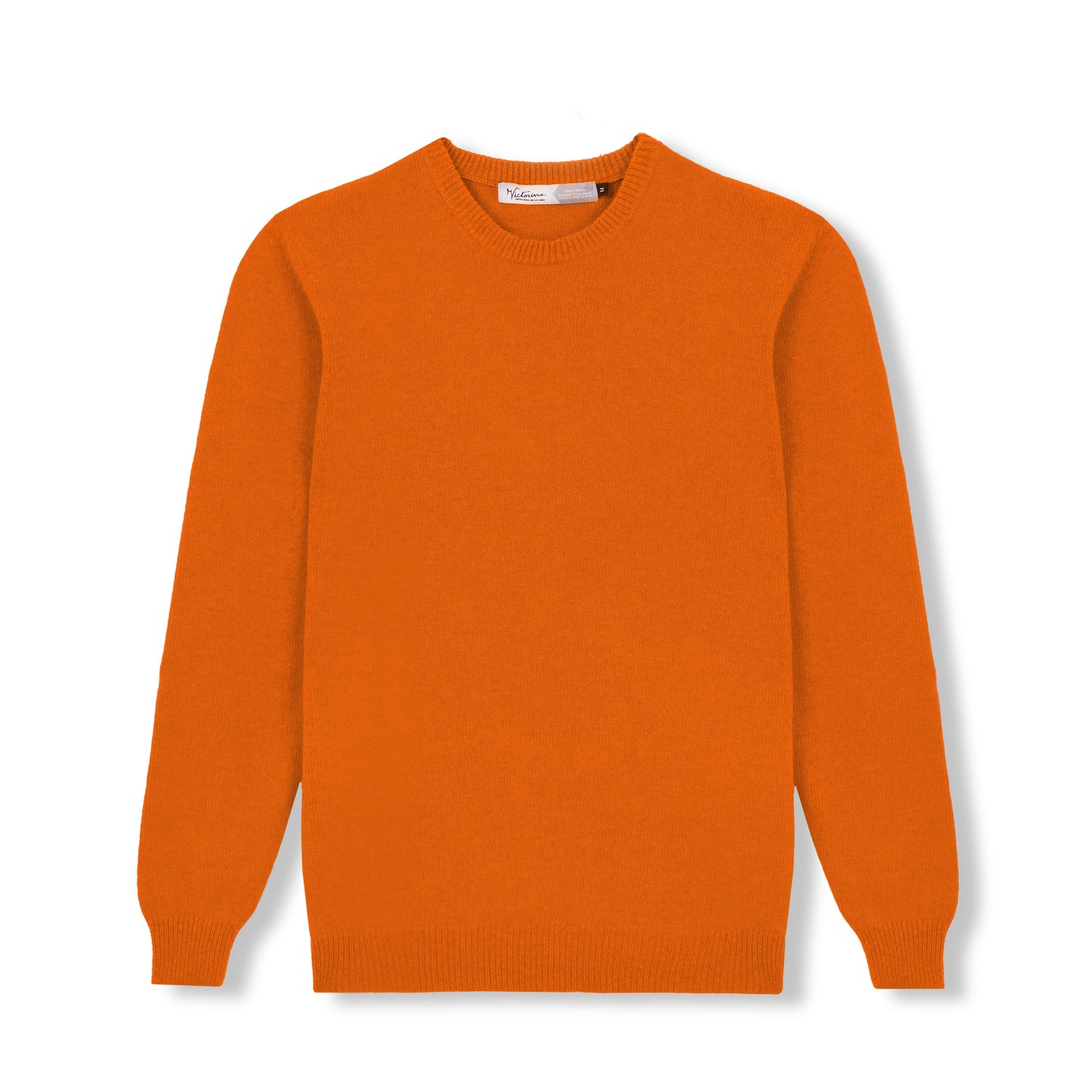 JERSEY LISO 100% LANA MERINO NARANJA