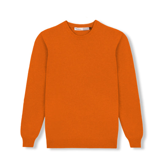 JERSEY LISO 100% LANA MERINO NARANJA