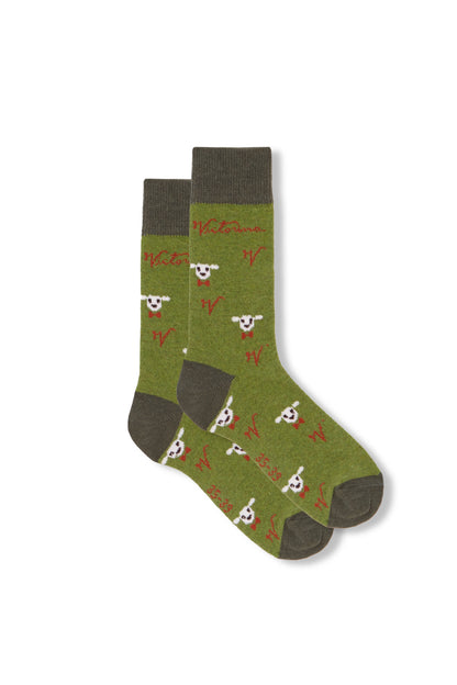 Calcetín de lana “Ovejitas”