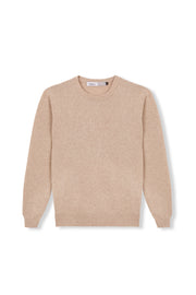 PLAIN JERSEY 100% MERINO WOOL BEIGE