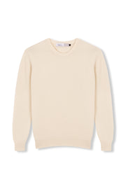 JERSEY LISO 100% LANA MERINO BLANCO
