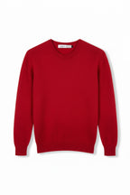 JERSEY LISO 100% LANA MERINO ROJO