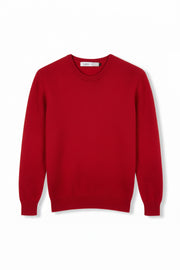 JERSEY LISO 100% LANA MERINO ROJO