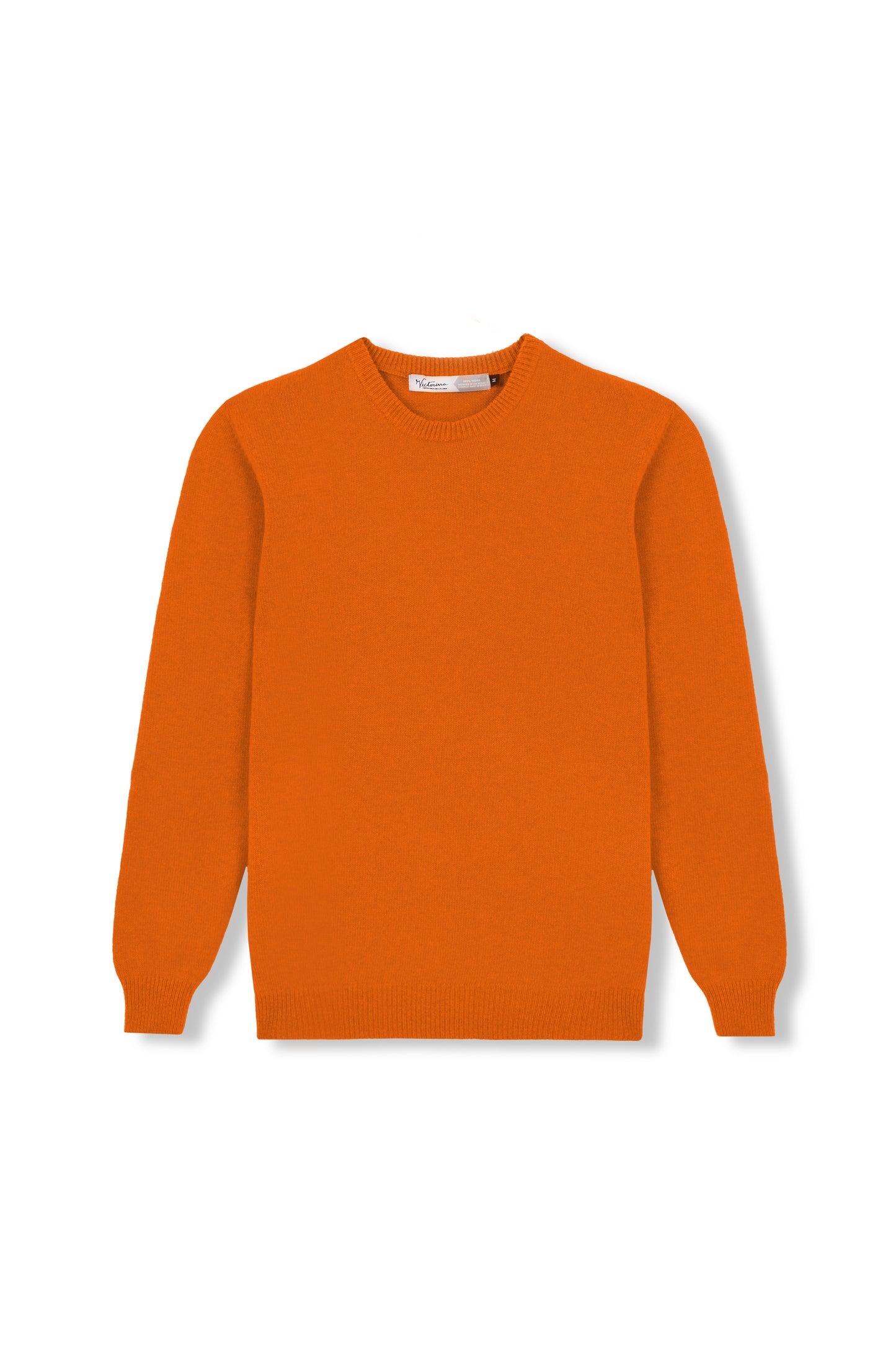 EINFACHER JERSEY-STOFF AUS 100 % MERINOWOLLE, ORANGE