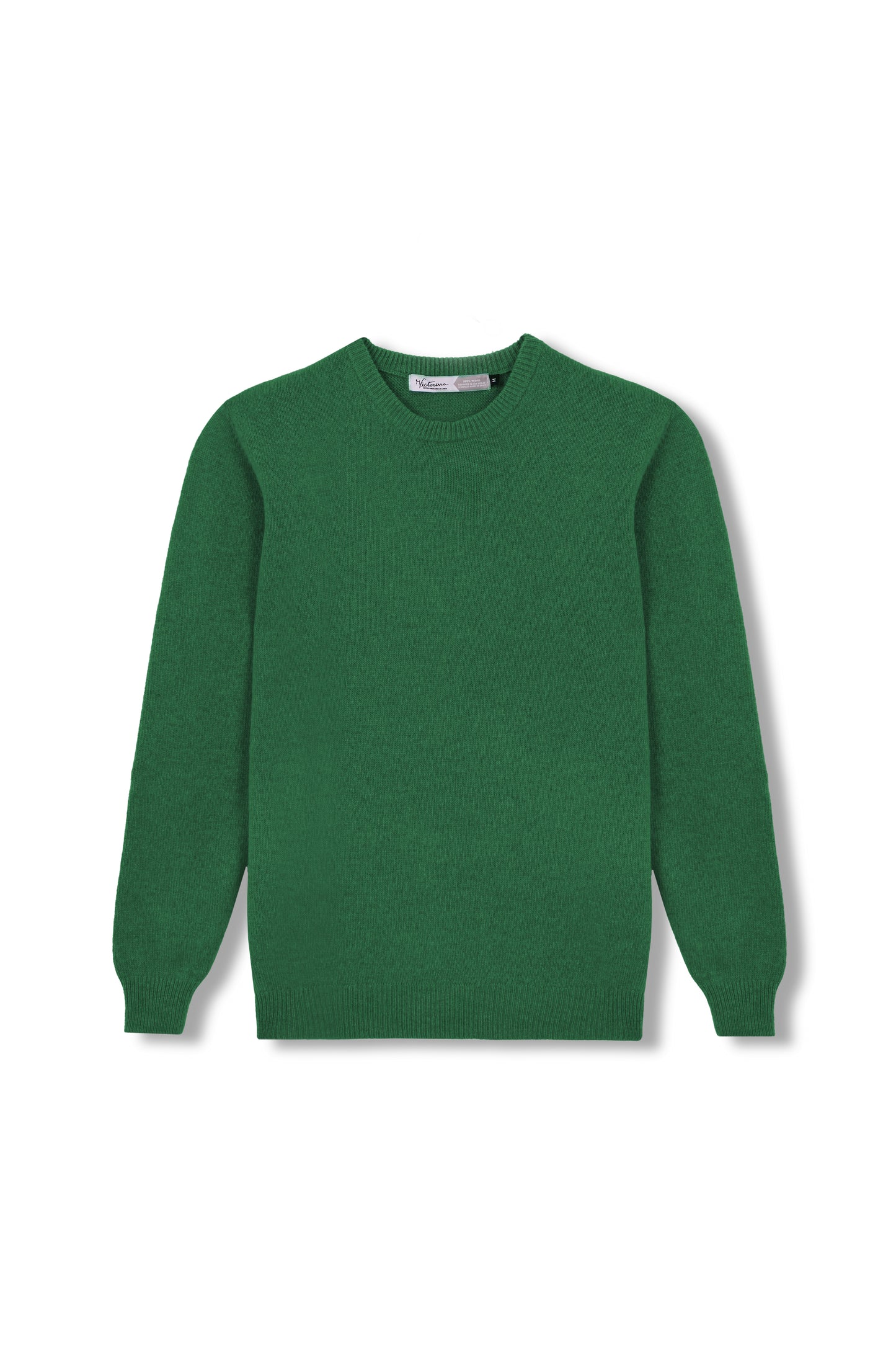 JERSEY LISO 100% LANA MERINO VERDE