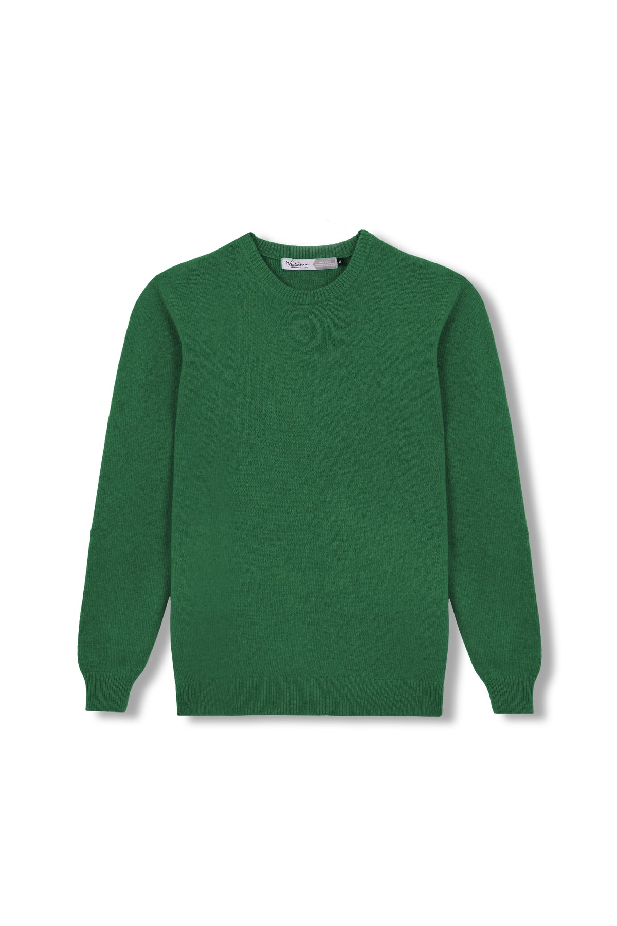 JERSEY LISO 100% LANA MERINO VERDE