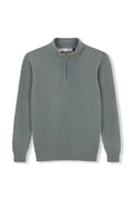 STRICKJACKE MIT REISSVERSCHLUSS 100% WOLLE MINZE