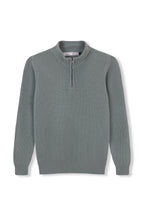 STRICKJACKE MIT REISSVERSCHLUSS 100% WOLLE MINZE