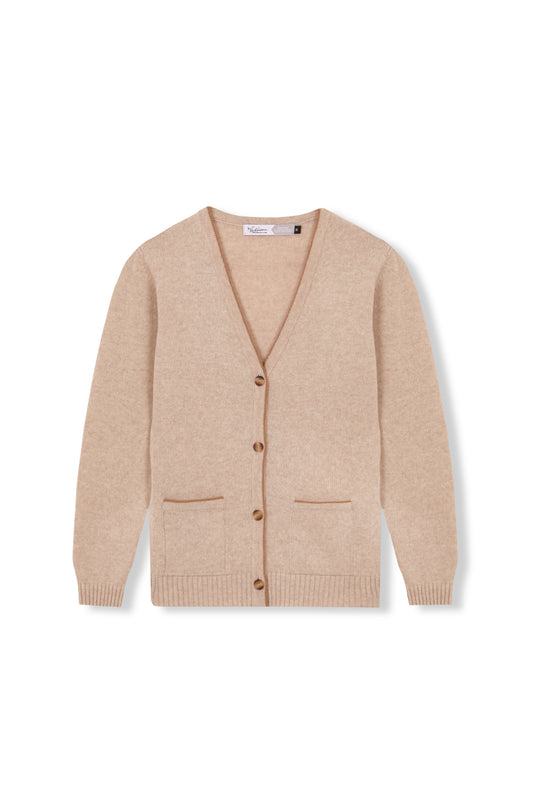 BEIGE BEADBAND 100% WOOL