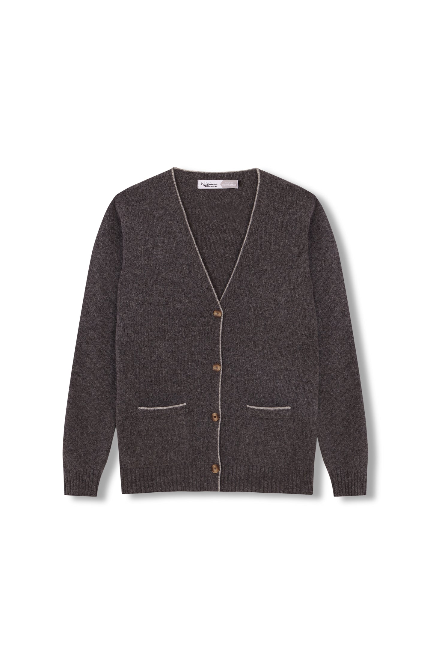 BRIGHT BEADBAN 100% WOLLE GRAU