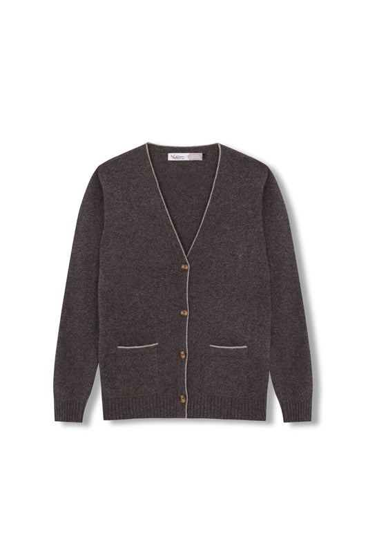 BRIGHT BEADBAND 100% WOOL GREY