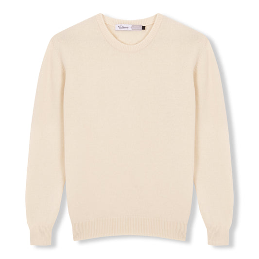 JERSEY LISO 100% LANA MERINO BLANCO