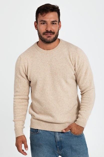 JERSEY LISO 100% LANA MERINO BEIGE