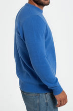 JERSEY LISO 100% LANA MERINO AZUL