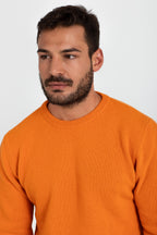 JERSEY LISO 100% LANA MERINO NARANJA