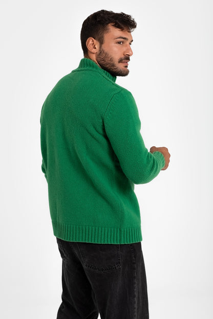 CHAQUETA CREMALLERA VERDE