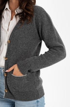 BRIGHT BEADBAND 100% WOOL GREY