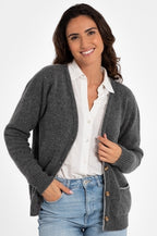 BRIGHT BEADBAND 100% WOOL GREY