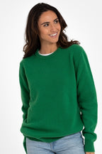 JERSEY LISO 100% LANA MERINO VERDE