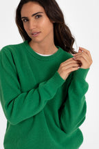 JERSEY LISO 100% LANA MERINO VERDE