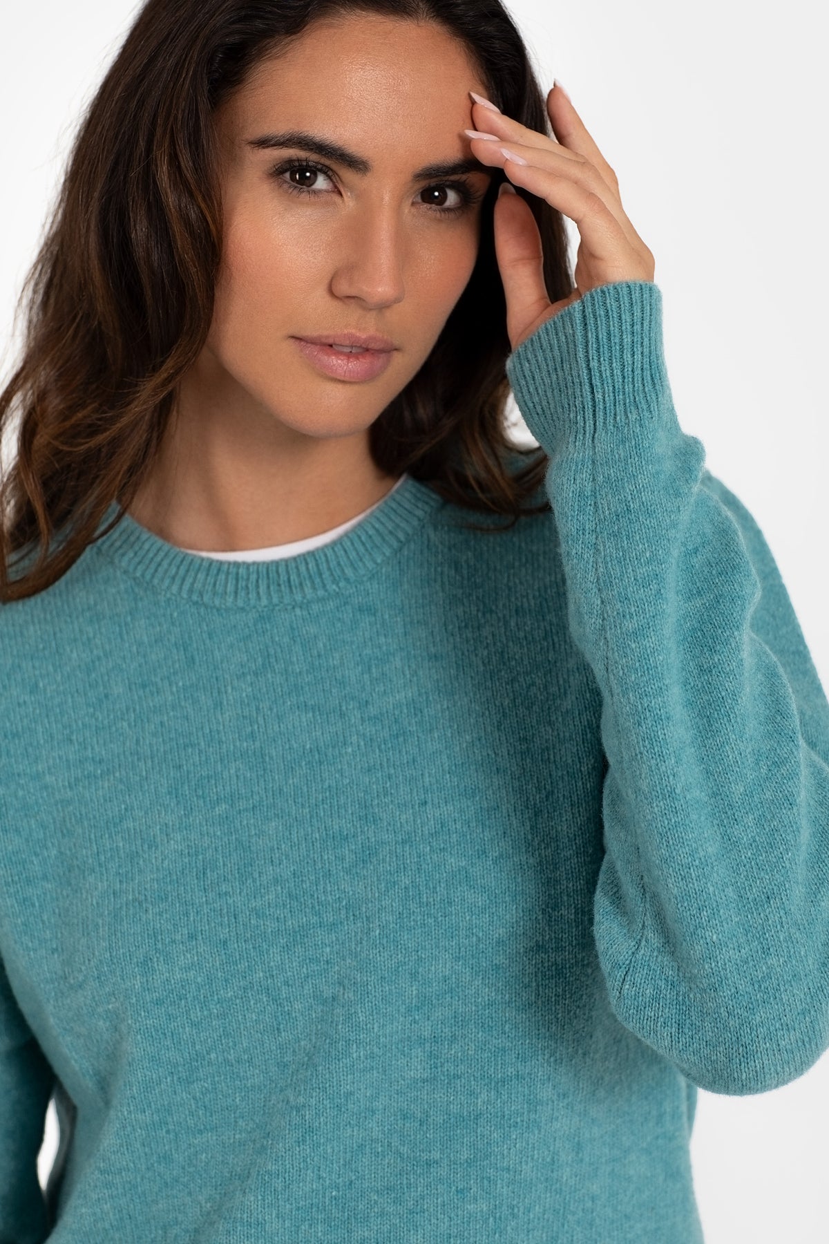 JERSEY LISO 100% LANA MERINO AGUAMARINA