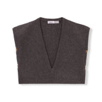PEARL VEST 100% WOOL GREY
